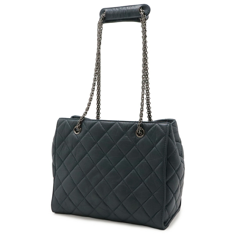 CHANEL Blue Leather Shoulder Bag - Picture 3 of 8